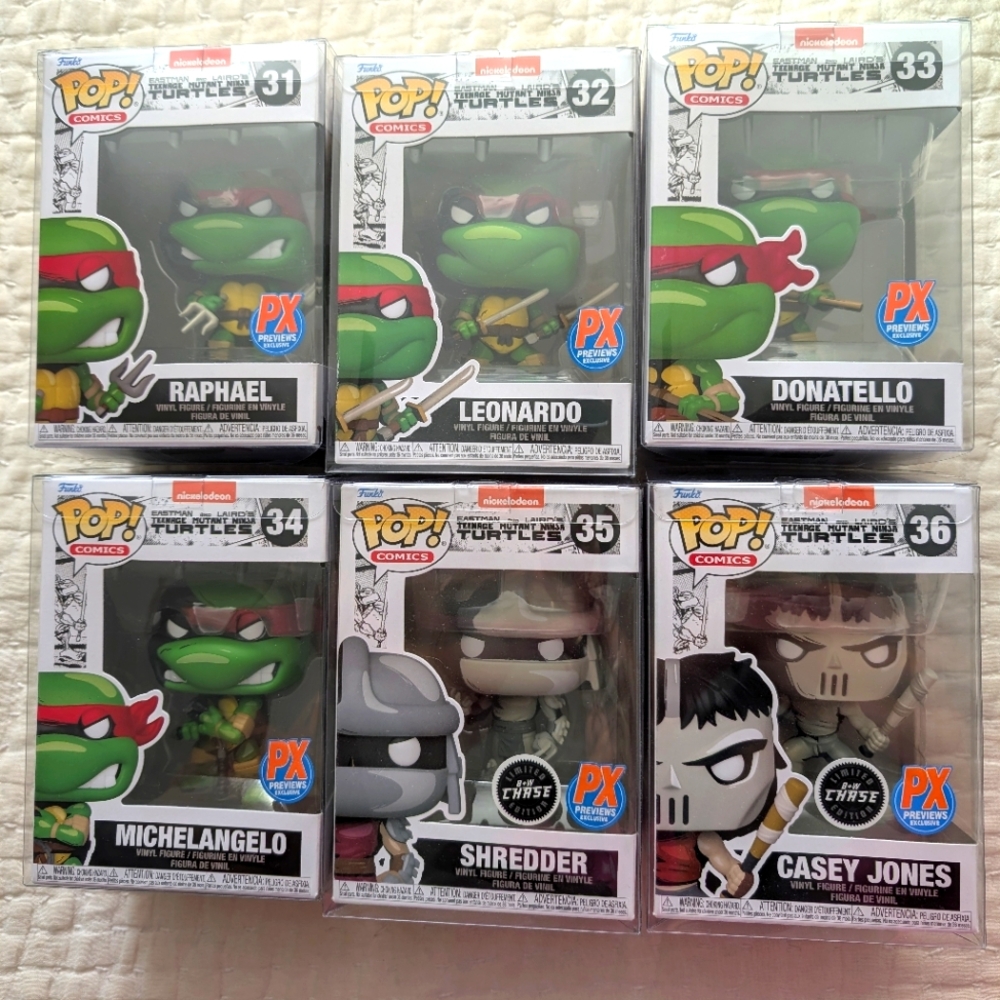 NWOT set of 6 Funko Vinyl Figure